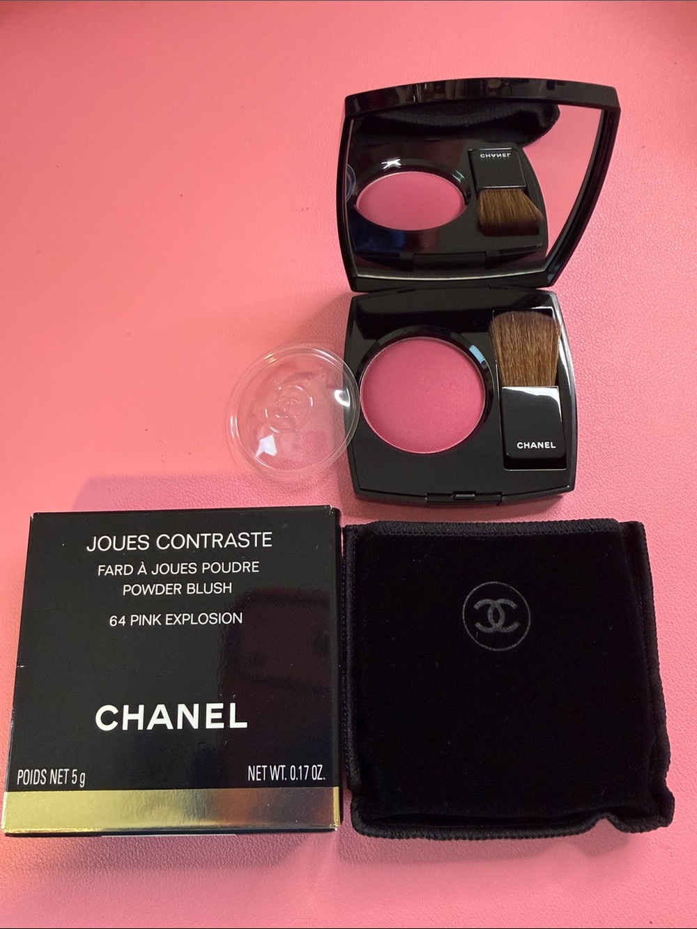 CHANEL Powder Blush - Vibrant Pink